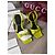 Gucci Sandali con tacco in vernice giallo neon - vista 3