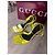 Gucci Sandali con tacco in vernice giallo neon - vista 5