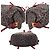 Fendi Vintage Leopard Print Canvas Backpack Shoulder Bag Brown Red - view 4
