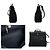 Hermès Borsa Hermes Herbag 2 in 1 in tela nera e pelle, borsa a tracolla, borsa a mano Nero - vista 3