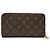 Louis Vuitton Cartera Long Continental Zippy Organizer Monogram Castaño - vista 2