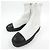 Timeless Stivaletti Chanel in pelle d'agnello Nero Bianco - vista 3