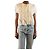 Autre Marque Top blanco con doble volante - talla XXS