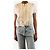 Autre Marque Top blanco con doble volante - talla XXS - vista 3