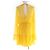 Vestido de seda Gucci Amarillo - vista 3