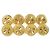 Timeless Set di accessori con bottoni a quadrifoglio Chanel D'oro