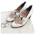 Hermès Hermes Elysee Leder Pumps Silber Weiß Beige - Ansicht 2