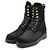 Timeless Stivaletti con lacci in pelo di vitello Chanel Nero