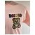 T-shirt Moschino Rosa com Urso e Strass - vista 2