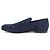 Jimmy Choo Leder-Sneaker Blau Marineblau - Ansicht 2