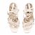Versace Sandali con tacco dorati D'oro - vista 6