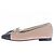 Chanel Ballerine Cambon beige e nere - vista 3