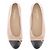 Chanel Ballerine Cambon beige e nere - vista 6