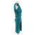 Emanuel Ungaro Seidenkleid Blau Größe 40 - Ansicht 3