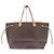 Louis Vuitton Neverfull aus beschichtetem Canvas Braun - Ansicht 5