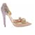Dsquared2 Tacchi dorati con glitter D'oro - vista 2