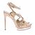 Herve Leger Sandali con tacco dorati D'oro - vista 2