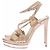 Herve Leger Sandali con tacco dorati D'oro - vista 3