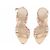 Herve Leger Sandali con tacco dorati D'oro - vista 6