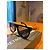 Autre Marque Retrosuperfuture Francis Flat Top Sonnenbrille - Schwarz/Gold Golden - Ansicht 14