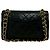Borsa a Spalla Chanel Matelassé Coco Mark Double Flap Nero - vista 3