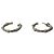 Tiffany & Co Orecchini a cerchio Tiffany Vintage Bamboo Argento - vista 5