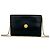 Céline Celine Vintage Medallion Circle Globe Logo Hardware Leder Schultertasche Schwarz