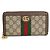 Gucci Ophidia Zip-Around Wallet Beige