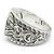 Gucci Silver 925 Interlocking G Band Ring Silvery - view 2