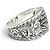 Gucci Silver 925 Interlocking G Band Ring Silvery - view 3