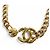 Collana Chanel Vintage 96A Coco Mark Turnlock D'oro - vista 5