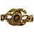 Collana Chanel Vintage 96A Coco Mark Turnlock D'oro - vista 6