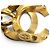 Collana Chanel Vintage 96A Coco Mark Turnlock D'oro - vista 8