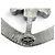 Spilla Chanel B15B in strass argento - vista 6