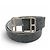 Hermès Cinto HERMES Cape Cod 32mm Woolly Prateado com Fivela de Pino Marrom