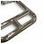 Hermès Cinto HERMES Cape Cod 32mm Woolly Prateado com Fivela de Pino Marrom - vista 8