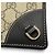 Gucci GG Emblem Continental Wallet Black Beige - view 8