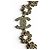 Collana Chanel I25C Coco Mark Flower Rhinestone D'oro - vista 2