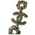 Collana Chanel I25C Coco Mark Flower Rhinestone D'oro - vista 6