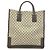 Gucci GG Supreme Leder Tote Bag Braun