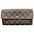 Louis Vuitton Damier Ebene Portefeuille Sarah Long Wallet Braun