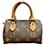 Borsa a tracolla Louis Vuitton Mini Speedy Marrone - vista 2