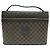 Céline Beauty Case Celine motivo Macadam Marrone Nero