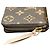 Cartera Louis Vuitton Portefeuille Clemence Round Zip Long Wallet Castaño Rosa - vista 8