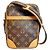 Louis Vuitton Danube Schultertasche Braun Monogramm