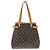 Borsa a tracolla verticale Louis Vuitton Monogram Batignolles Marrone