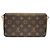 Borsa a tracolla Louis Vuitton Monogram Pochette Felicie Marrone - vista 2