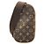 Borsa a tracolla Louis Vuitton Monogram Pochette Gange M51870 Marrone
