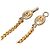 Collana con pendente Chanel Gold CC placcato oro a forma di goccia D'oro - vista 5
