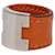 Ring Bague Lurie Hermès en Swift Orange et Plaqué Palladium  - vue 2